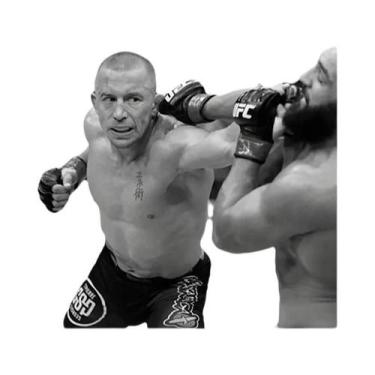 Imagem de Pôster Em Tela Lendas Do Boxe Preto E Branco - Arte Inspiradora Para A