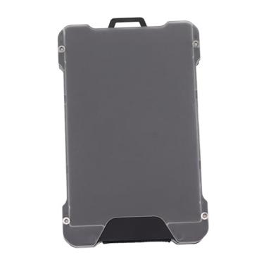 Imagem de plplaaoo Carteira fina com bloqueio de RFID, porta-crachá transparente, antidesmagnetização, bolso para cartão de liga de alumínio, para homens, mulheres, negócios, viagens, escritório, trabalho