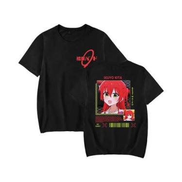 Imagem de Camiseta Masculina Bocchi the Rock Anime, Confortável, Com Estampa Hip