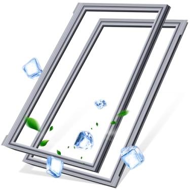 Imagem de FOKOL 2026 NOVO Pacote com 2 W10830162 Vedação de junta de porta de geladeira, serve para geladeiras francesas para Whirlpool, KitchenAid e Kenmore, substituição para W10443225, W10571956, tamanho 100