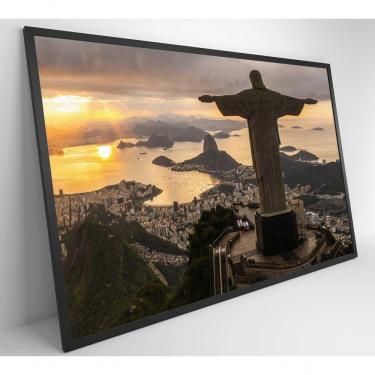 Imagem de Quadro Monumento Cristo Redentor Rio De Janeiro Medidas 120x80 Cm Tipo De Impressão Vidro Acrílico