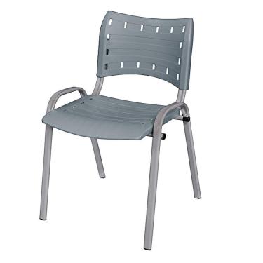 Imagem de Cadeira Iso Base Cinza, Igreja, Escola, Escritório -cinza Kit 1 Peça