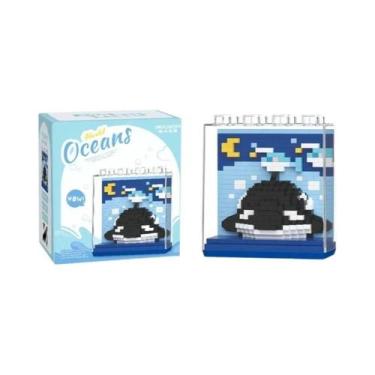 Imagem de Brinquedos Educativos De Blocos De Montar De Animais Marinhos Para Cri