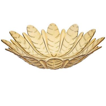 Imagem de Centro De Mesa Fruteira Folhas Ambar Vitazza Sem Pé