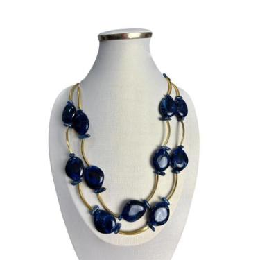 Imagem de Colar feminino resina pedras tendencia maxi luxo atemporal - MLBpel, M