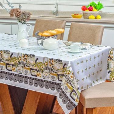 Imagem de Toalha de Mesa Vilela em Oxford Retangular 2,10m x 1,40m 100% Poliéste