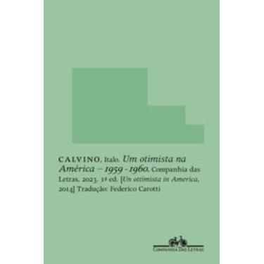 Imagem de Livro - Um otimista na América - Companhia das Letras