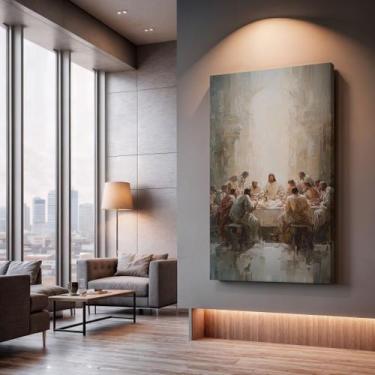 Imagem de Quadros Decorativos Jardim Etéreo 90x60 Moderno Luxo Sala Quarto Escri