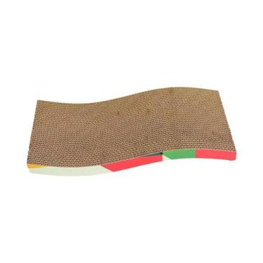 Imagem de Arranhador Para Gatos Grande De Papelão Ondulado Dupla Face, Moderno, 