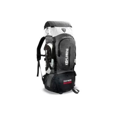 Imagem de Mochila Camping Trilha 70 L Esportiva Clio Style, Cinza