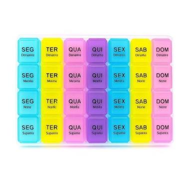 Imagem de Caixa Organizadora Semanal Porta Comprimidos Dias Da Semana - Dexin