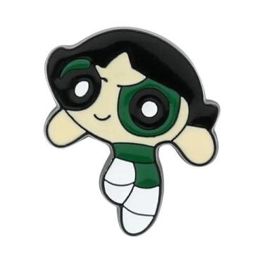 Imagem de Broche De Esmalte De Desenho Animado Menina Voadora Anime Infantil Par