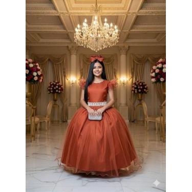 Imagem de Vestido Longo Amanda Terracota - Elegância e Sofisticação - Marie, Chi