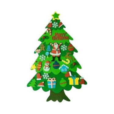 Imagem de Conjunto De 32 Peças De Enfeites De Natal Em Feltro DIY Para Crianças,