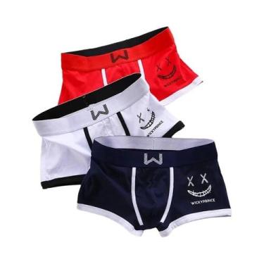 Imagem de Cuecas Boxer Masculinas De Algodão Respirável Com Design U-Convexo E E