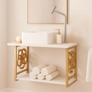 Imagem de Gabinete Para Banheiro Estilo Industrial Completo Com Cuba Torneira En