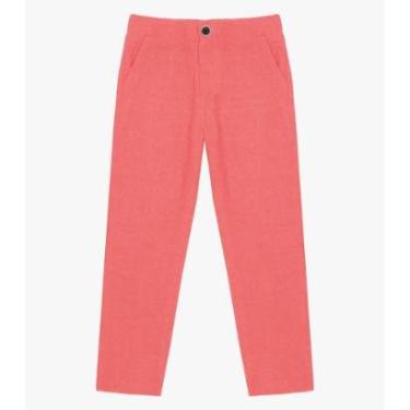 Imagem de Calça Infantil Masculina Em Linho Trick Nick Rosa-Masculino