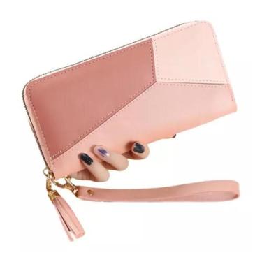 Imagem de Carteira Feminina Estilosa Grande Com Ziper Porta Cartoes - LUALKI STO