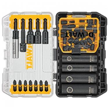 Imagem de DWA25IR Kit Brocas de Chaves 35 Peças com Estojo, DEWALT DWA25IR, Amarelo