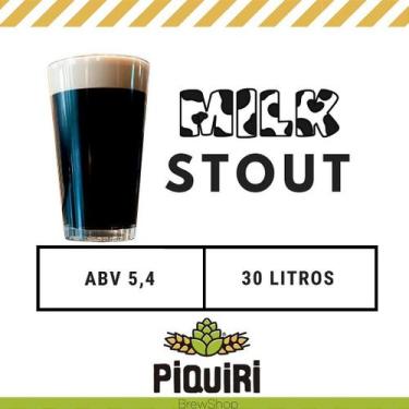 Imagem de Kit de Insumos para Fabricação de Cerveja Artesanal 30L - Milk Stout -