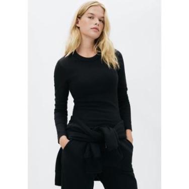 Imagem de Blusa Hering Manga Longa Slim Em Ribana Feminina-Feminino