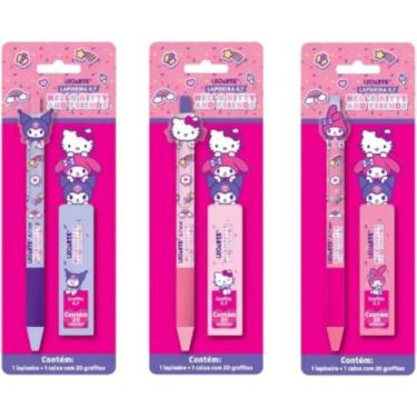 Imagem de Lapiseira 0.7 + 20 grafites hello kitty e amigos - leo&leo