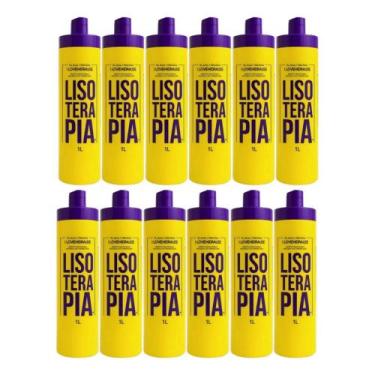 Imagem de Kit 12 Progressivas Lisoterapia Orgânica Sem Formol 1 Litro - Hidraliz