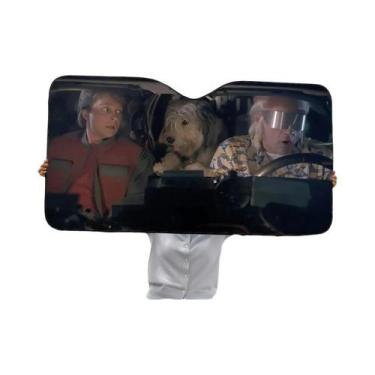 Imagem de Protetor Solar Para Carro Back to the Future, Visor Reutilizável De Al