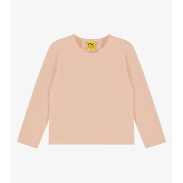 Imagem de Blusa Manga Longa Infantil Feminina Rovitex Kids Rosa, 14, Rosa