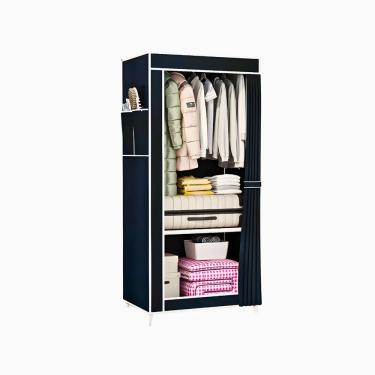 Imagem de Guarda-Roupa Portátil Dobrável Closet Organizador - Azul