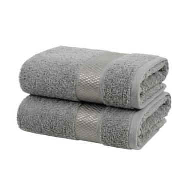 Imagem de Kit 2 Toalhas de Banho Teka Secagem Rápida Algodão 130x70 cm 360g Dry 