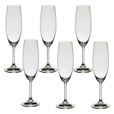Imagem de Taça De Cristal Bohemia Para Champanhe 220 ml Lara 6 Peças - Bohemia C