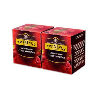 Imagem de Kit Chá Twinings Preto Frutas Vermelhas 20g - 2 unidades
