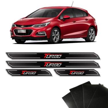 Imagem de Kit Soleira Diamante Cruze Turbo Com Protetor De Porta Gm - SPORTINOX