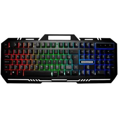 Imagem de Teclado Gamer K-Mex Fusion Color KMM712 com Iluminação LED em 3 Cores,