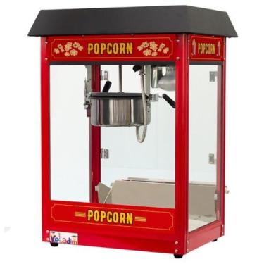 Imagem de Pipoqueira Elétrica Vintage 6oz 110V Máquina de Pipoca Estilo Retrô Pr