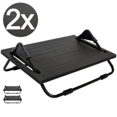 Imagem de 2 Apoio de Pé, Apoio para os Pés Ergonômico em MDF - Multivisão