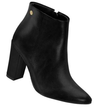 Imagem de Bota Vizzano 3105.100 Social Cano Curto Feminina, Preto, 36