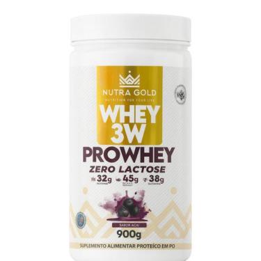Imagem de Nutra Whey Açaí Zero Lactose 900g - NutraGold