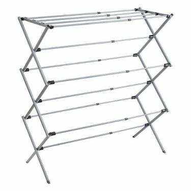 Imagem de Varal De Chão Secador De Roupas Dobrável Telescópico Vertical Extensív