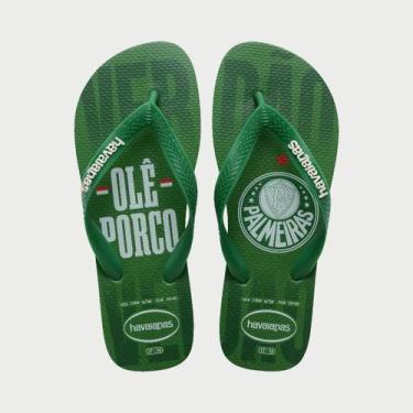 Imagem de Chinelo Havaianas Top Times Palmeiras Verde, Verde patria, 45/46