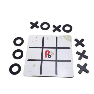 Imagem de Jogo Da Velha Ilustrado Brinquedo Lembrancinha Mdf Educativo - Parcinh