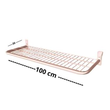 Imagem de Prateleira De Parede Sem Pingente 100 X 30 cm - Fidel, Rosé