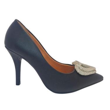 Imagem de Scarpin Sapato Social feminino salto alto Vizzano 1184.1178, Preto, 38