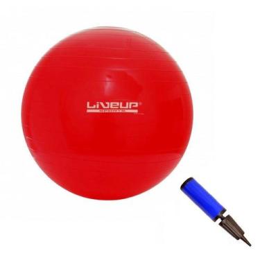 Imagem de Bola Suíça para Pilates com Bomba de Inflar Live Up - 45cm