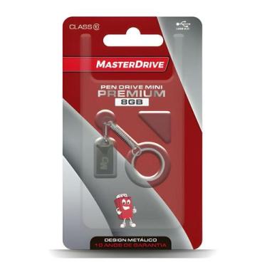 Imagem de Pen Drive Chaveiro Mini Premium USB 2.0 MasterDrive Original, 8GB