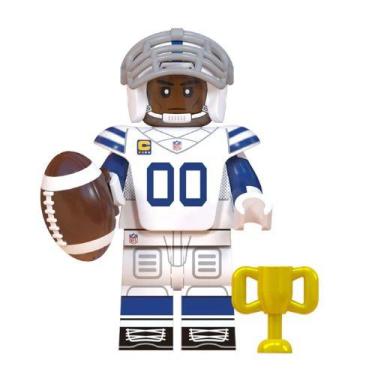 Imagem de Boneco jogador futebol americano bloco de montar, COLTS