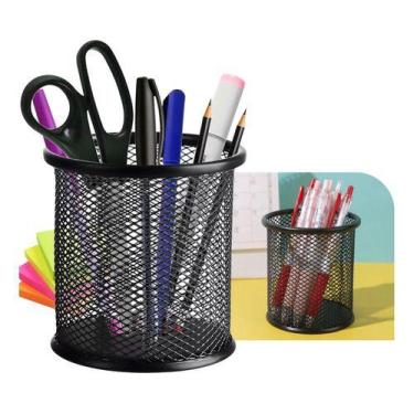 Imagem de Kit 2 Organizador Porta Caneta Lápis Para Escritório Aramado - MOri