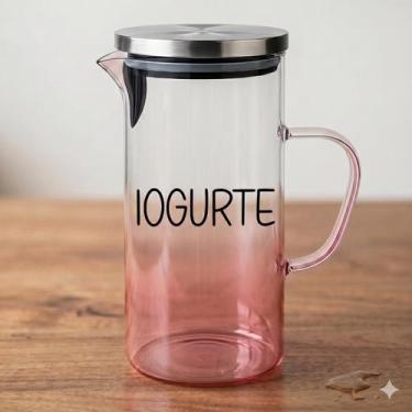 Imagem de Jarra Rosa (1,5 Litros) Iogurte - Vista Home, Iogurte
