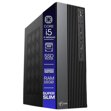 Imagem de Computador Tob Slim Compacto 4ª Geração Intel Core I5 Ssd 480gb Memóri